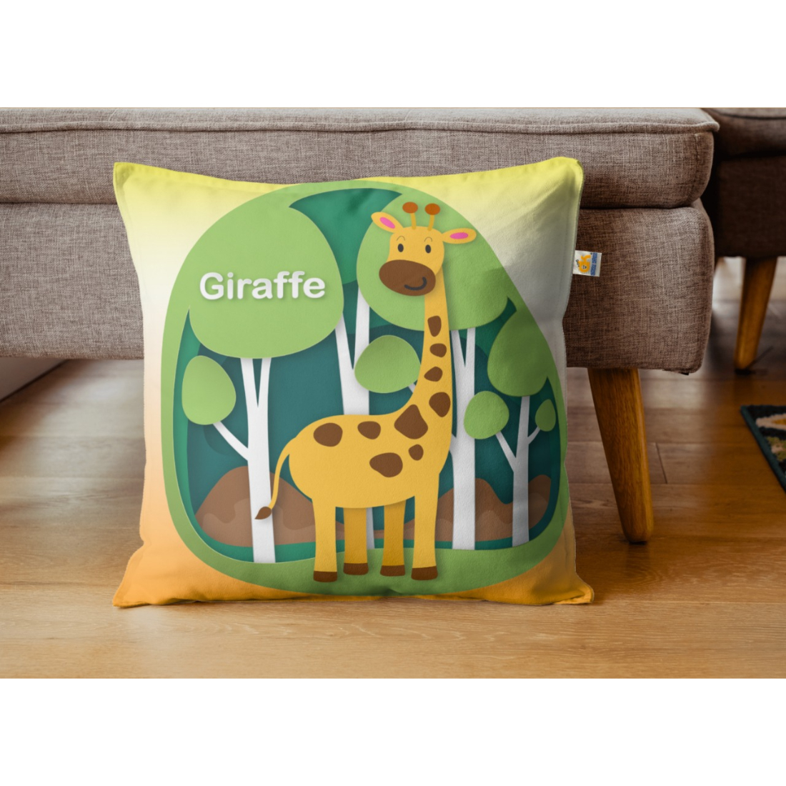 Orka Kids Filled Cushion Printed Pack of 1 (D2)